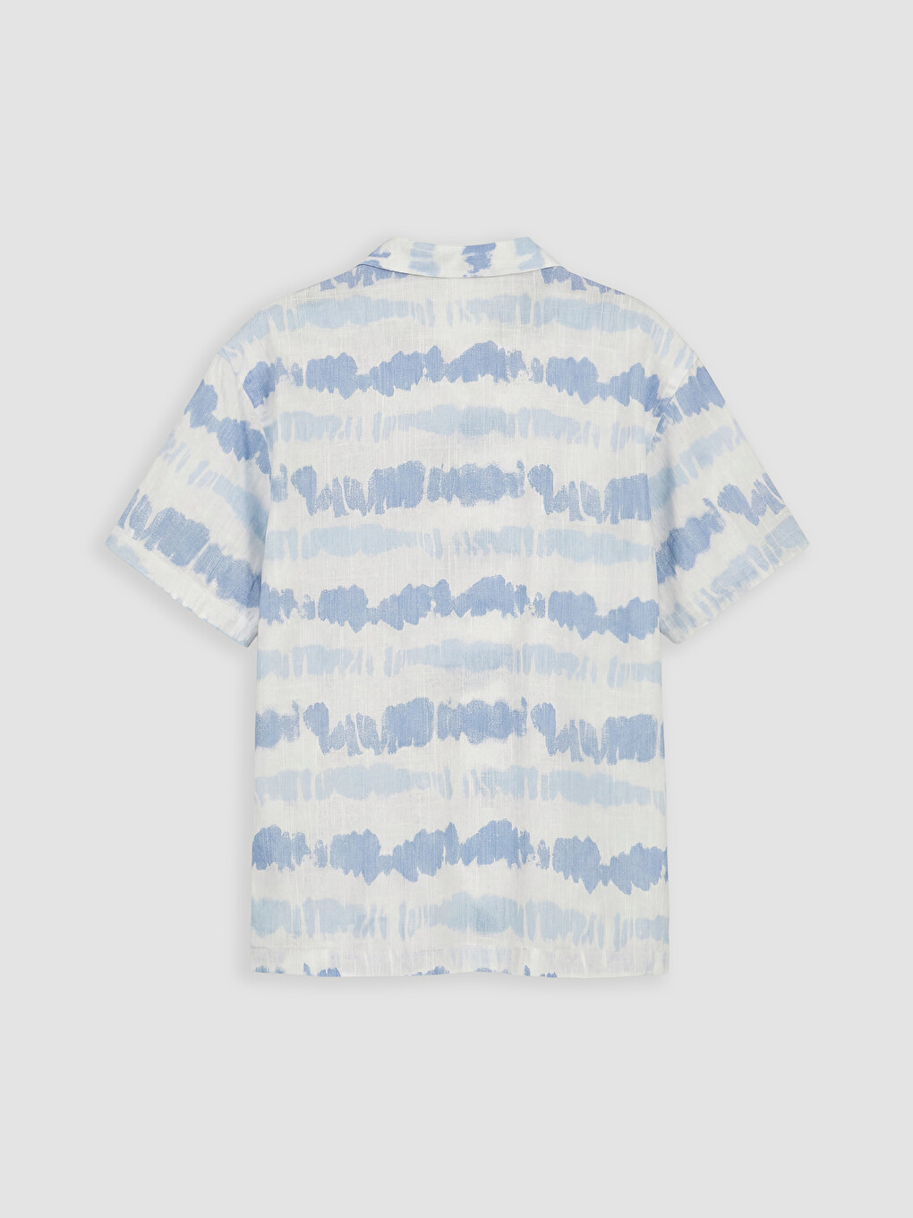 Mavi Batik Desenli Poplin Erkek Çocuk Gömlek-2