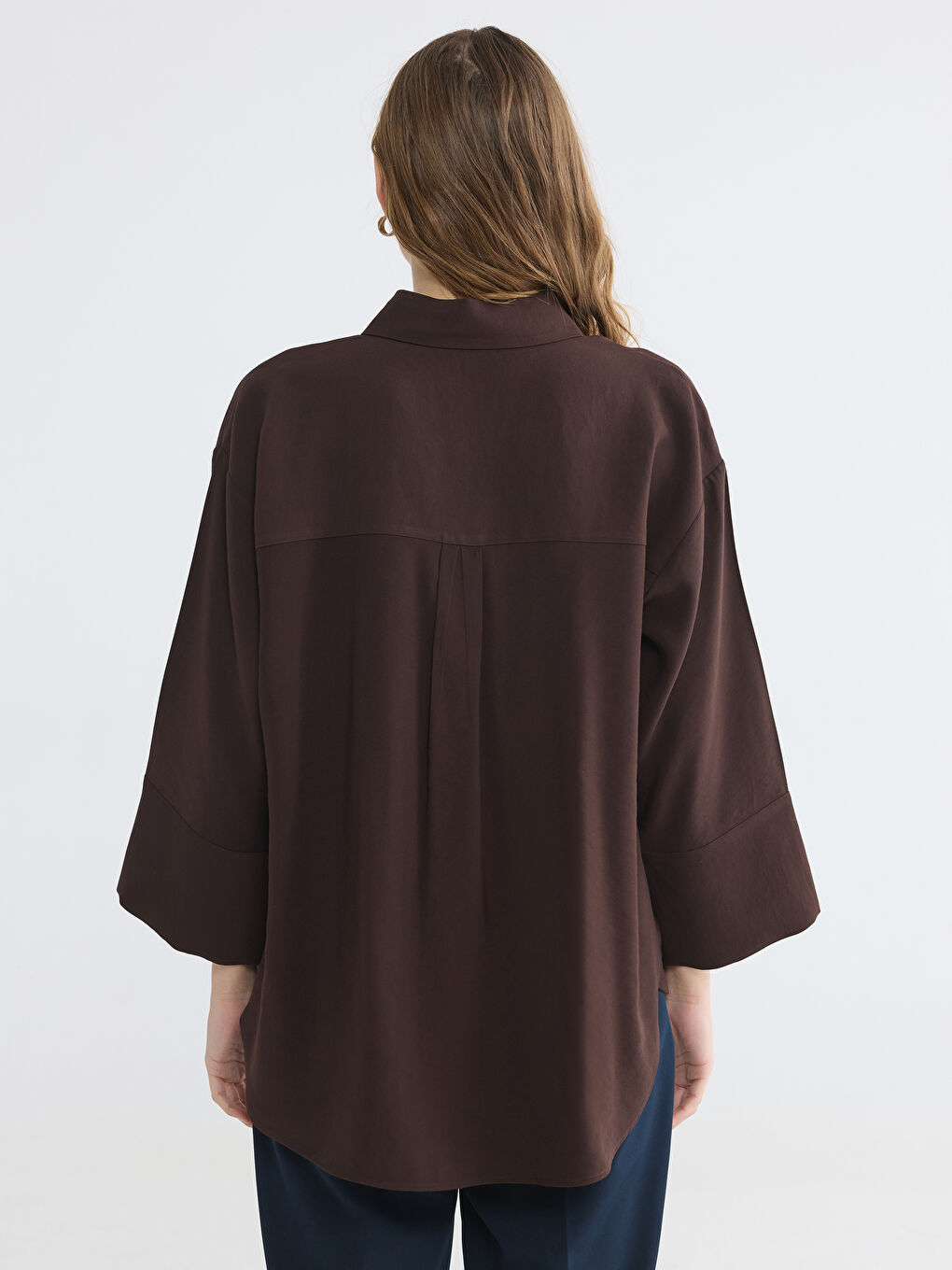 Chemise Femme Surdimensionnée Texturée-3