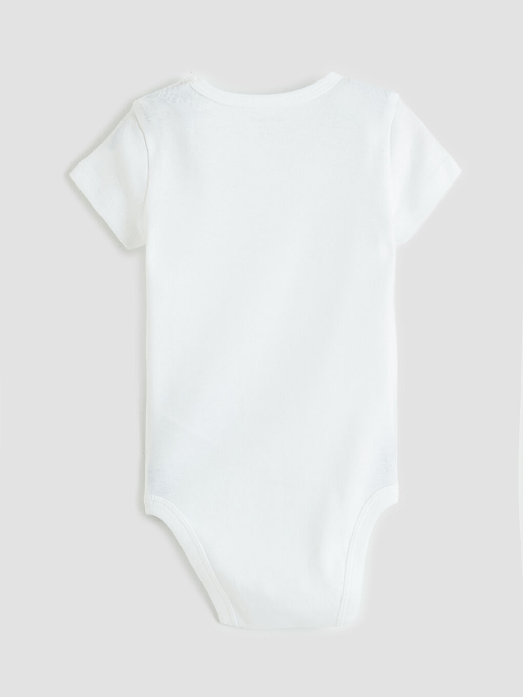 Ekru Bisiklet Yaka Erkek Bebek Çıtçıtlı Body-1
