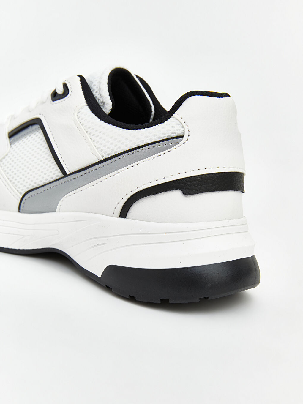 Beyaz File Detaylı Kadın Spor Ayakkabı-4