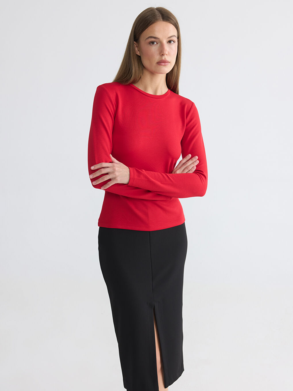 Kırmızı Soft Touch Kadın Body
