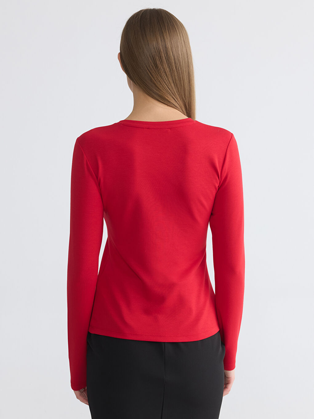Kırmızı Soft Touch Kadın Body-3