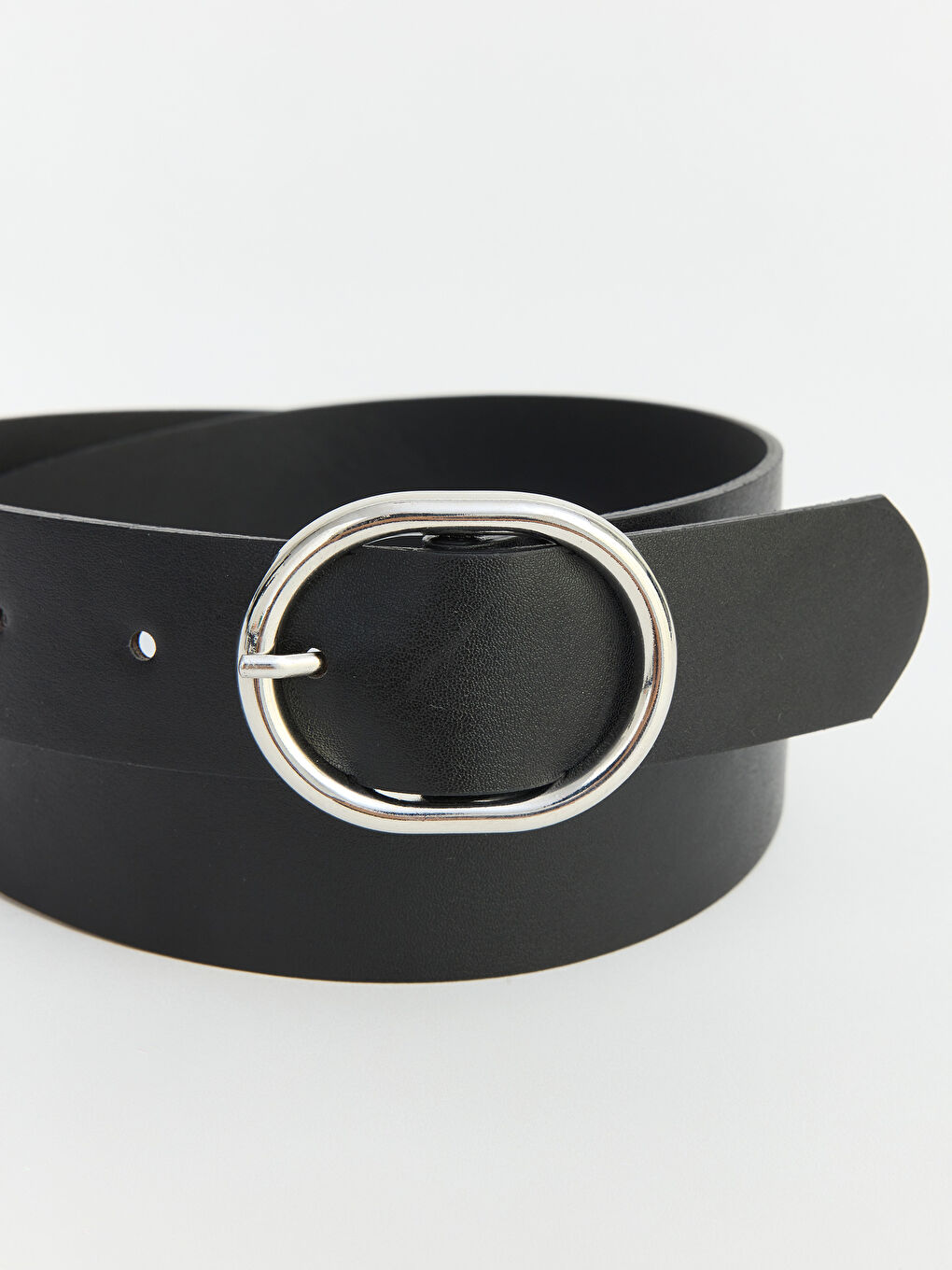 Siyah Deri Görünümlü Kadın Kemer-3