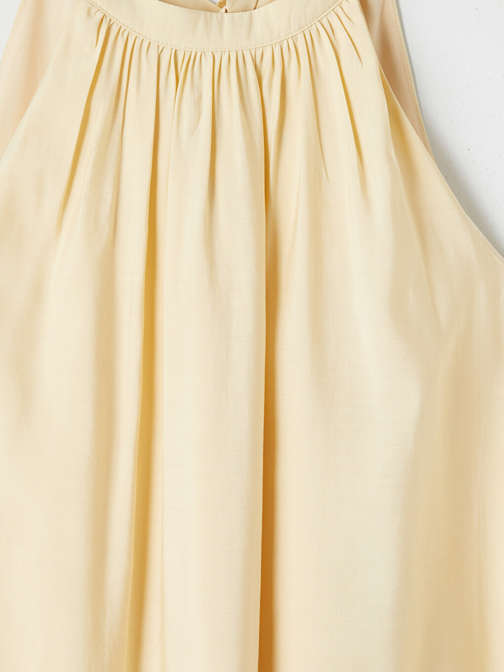 Halter Neck Ruched A-line Mini Dress-6