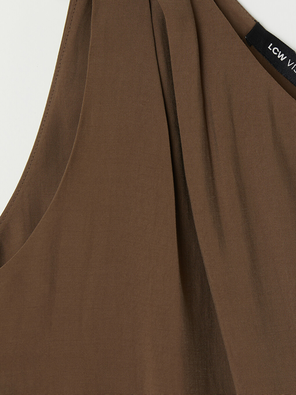 Buckle Detailed One Shoulder A-line Dress-1