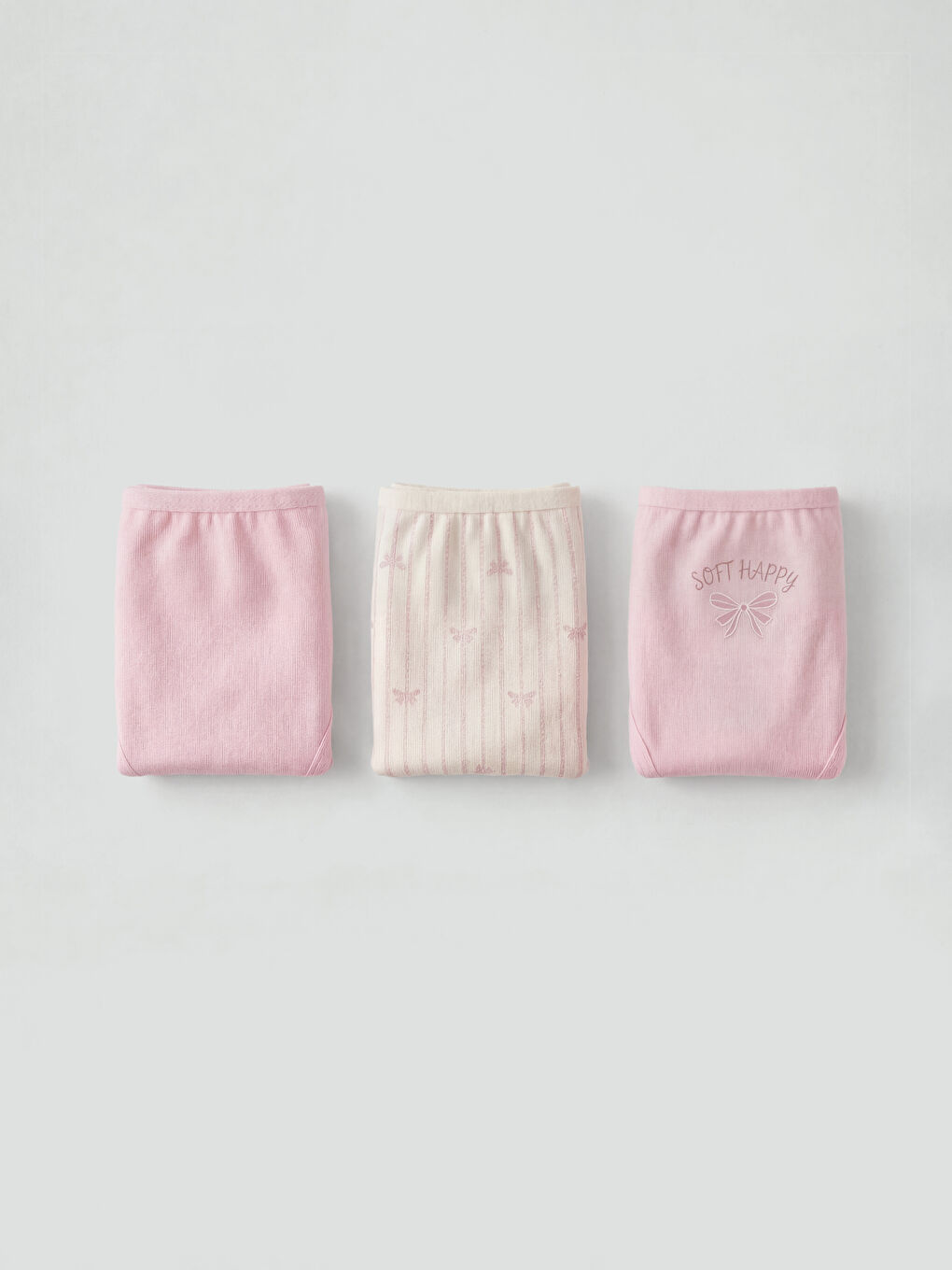 Pembe Desenli Kız Çocuk Külot 3'lü