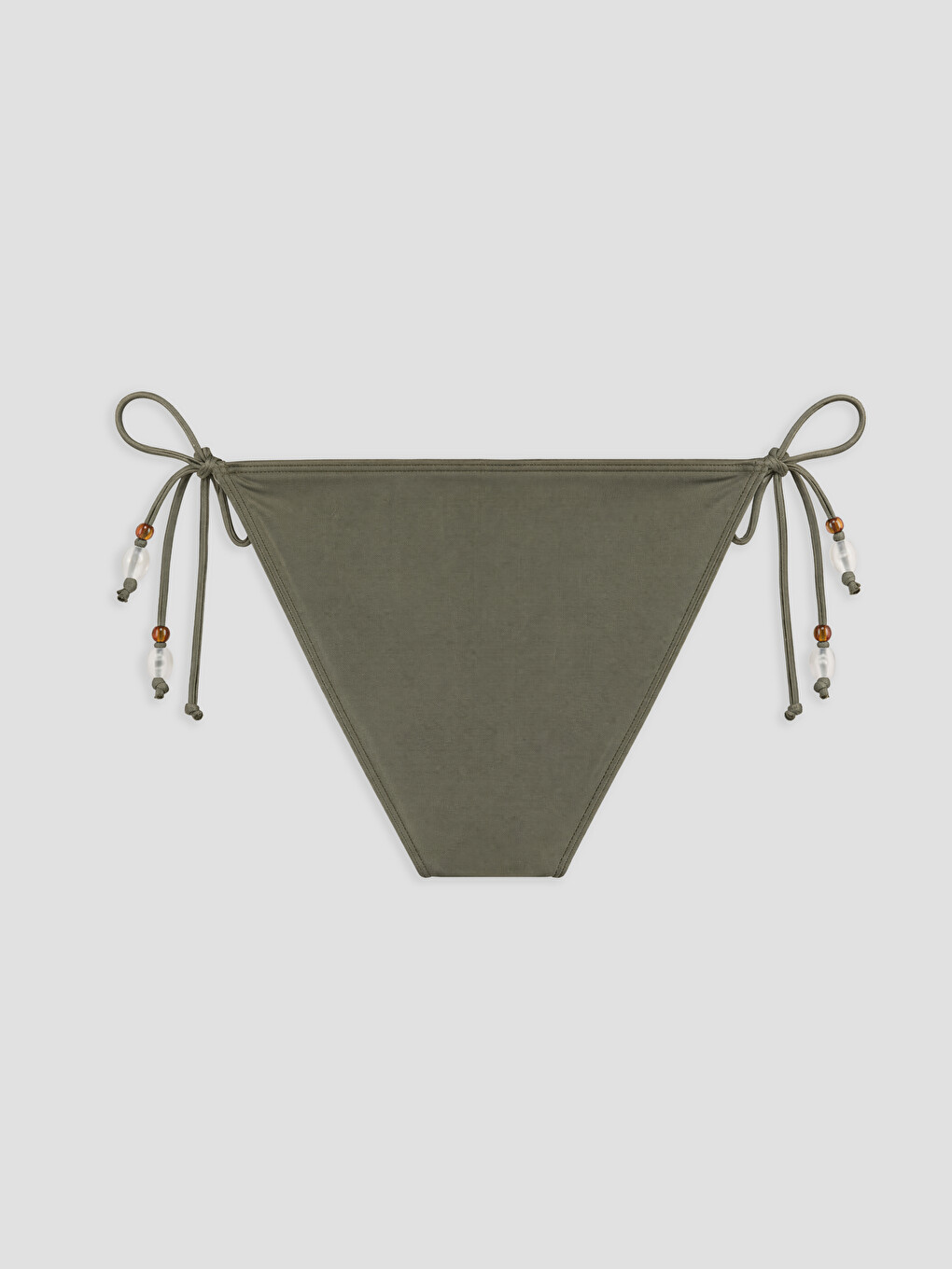 Yeşil Yanları Bağlamalı Kadın Bikini Altı-1