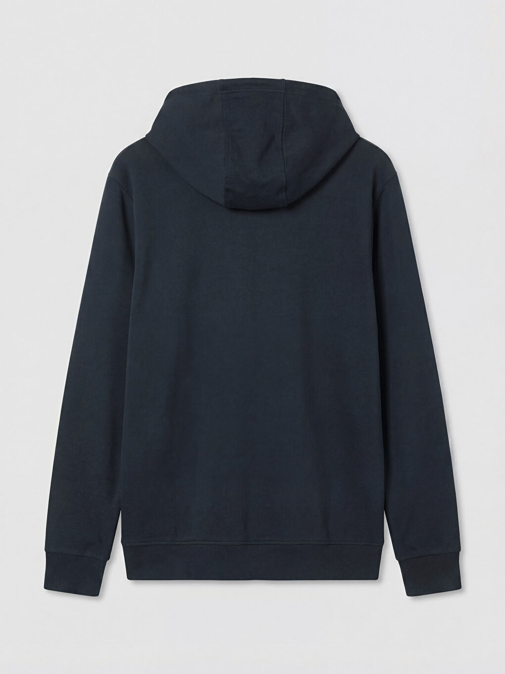 Antrasit Kapüşonlu Erkek Fermuarlı Sweatshirt-1