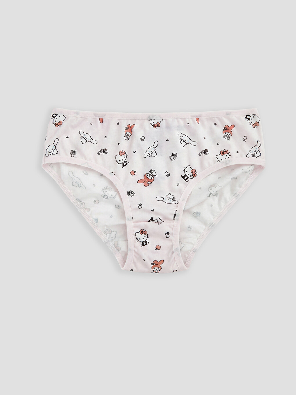 Pembe Hello Kitty Baskılı Kız Çocuk Külot 3'lü-3
