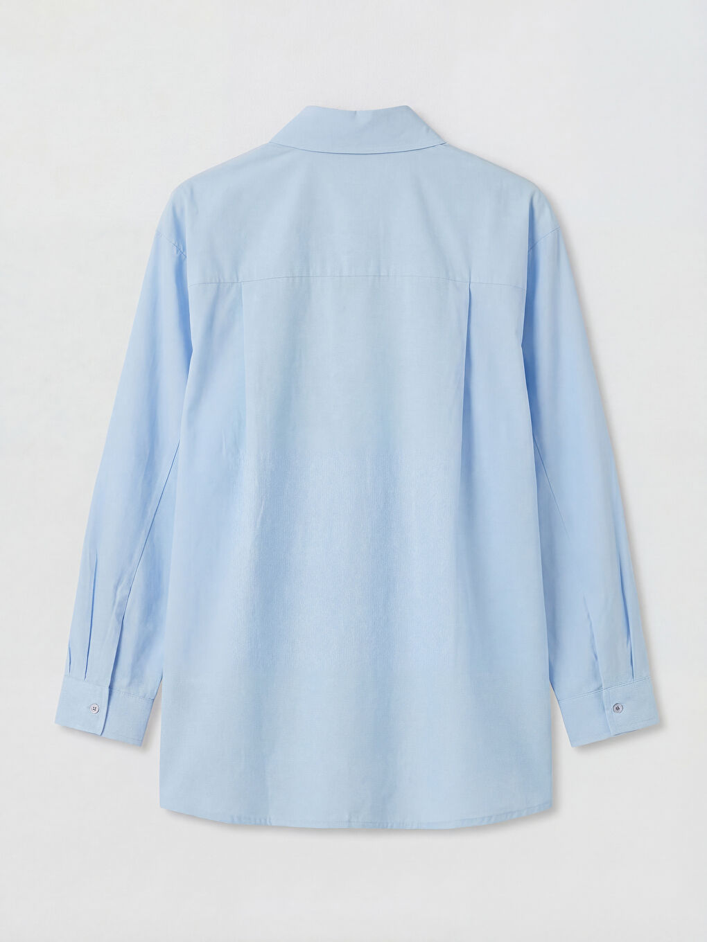 Mavi Poplin Kadın Gömlek Tunik-1