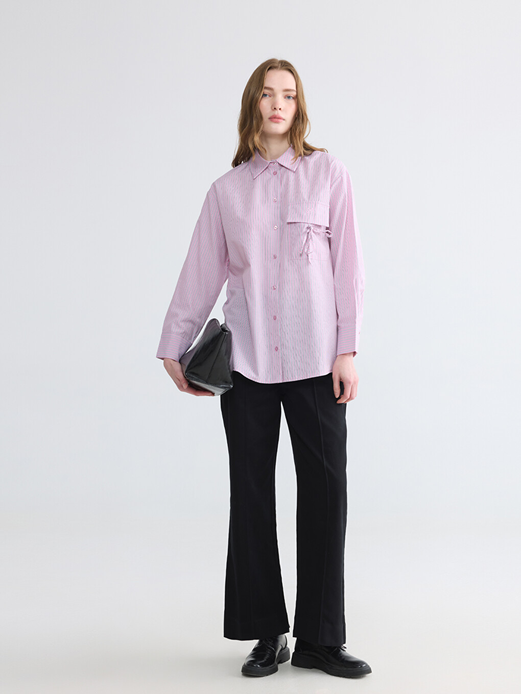 Woman Pink Shirt Tunic-2