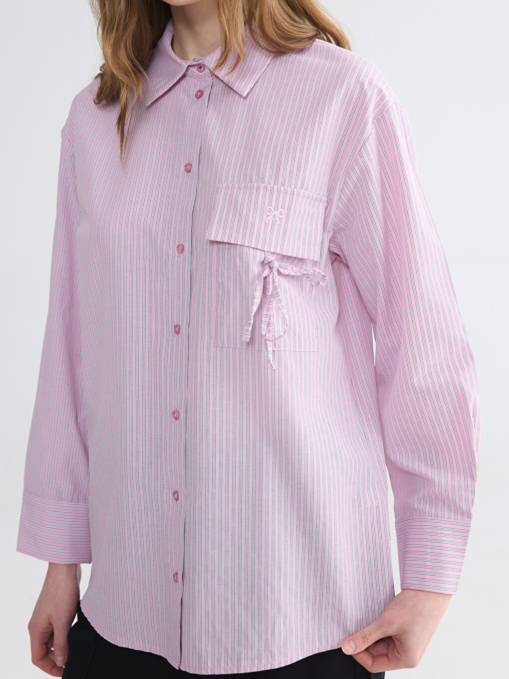 Woman Pink Shirt Tunic-4