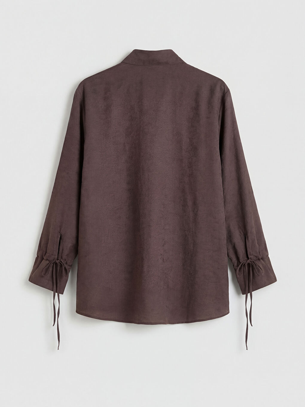 Kahverengi Desenli Modal Karışımlı Kadın Gömlek Tunik-1