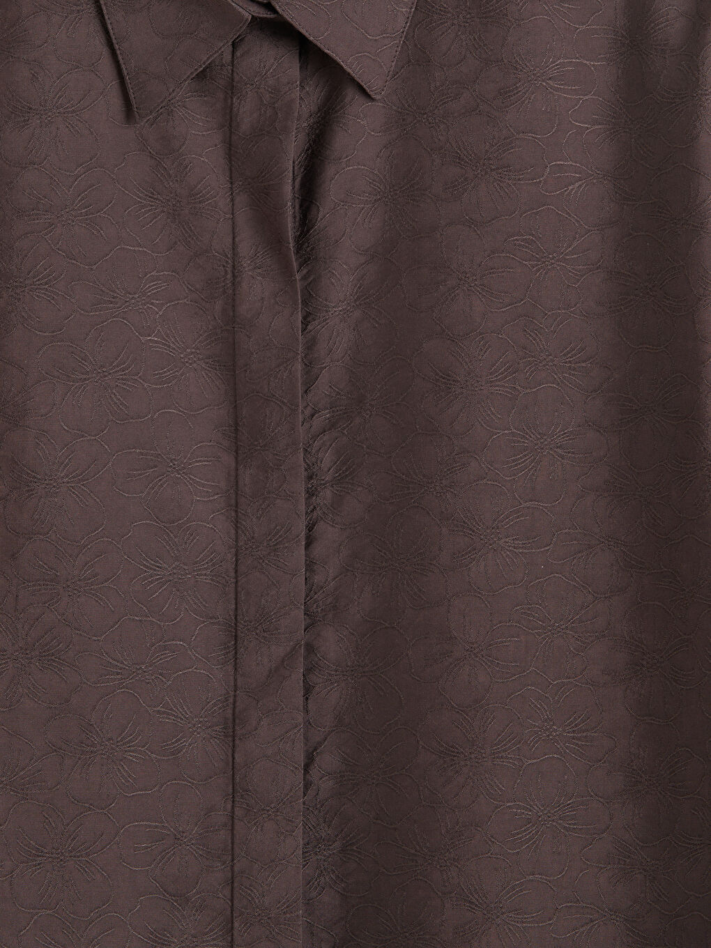 Kahverengi Desenli Modal Karışımlı Kadın Gömlek Tunik-3