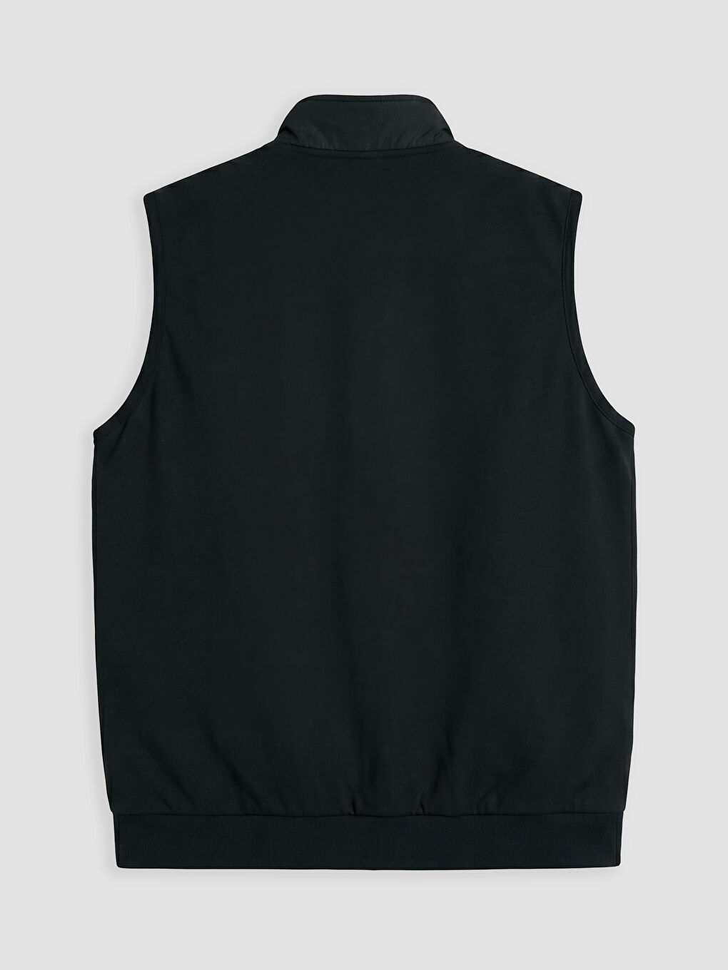 Siyah Dik Yaka Erkek Fermuarlı Sweatshirt-6