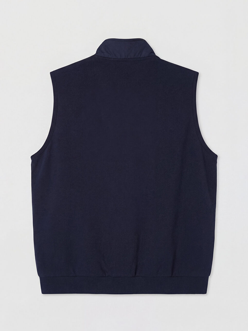 Lacivert Dik Yaka Kapitone Erkek Yelek-1