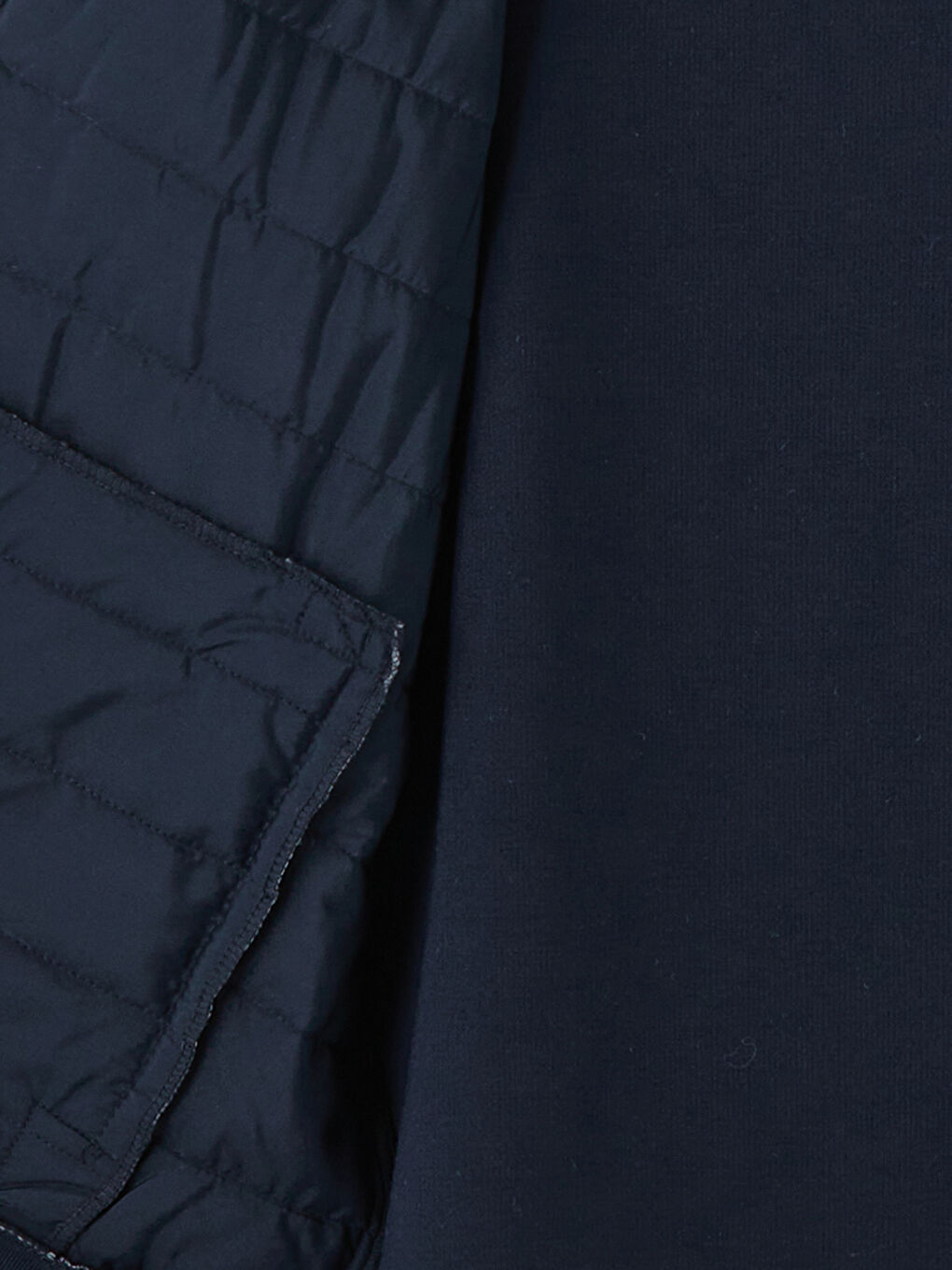 Lacivert Dik Yaka Kapitone Erkek Yelek-2