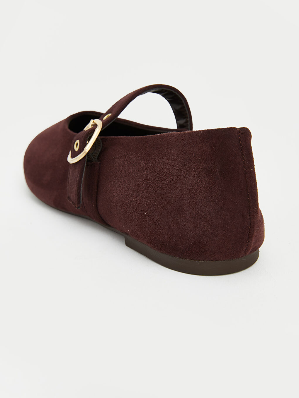 Kahverengi Süet Görünmlü Kadın Babet-4