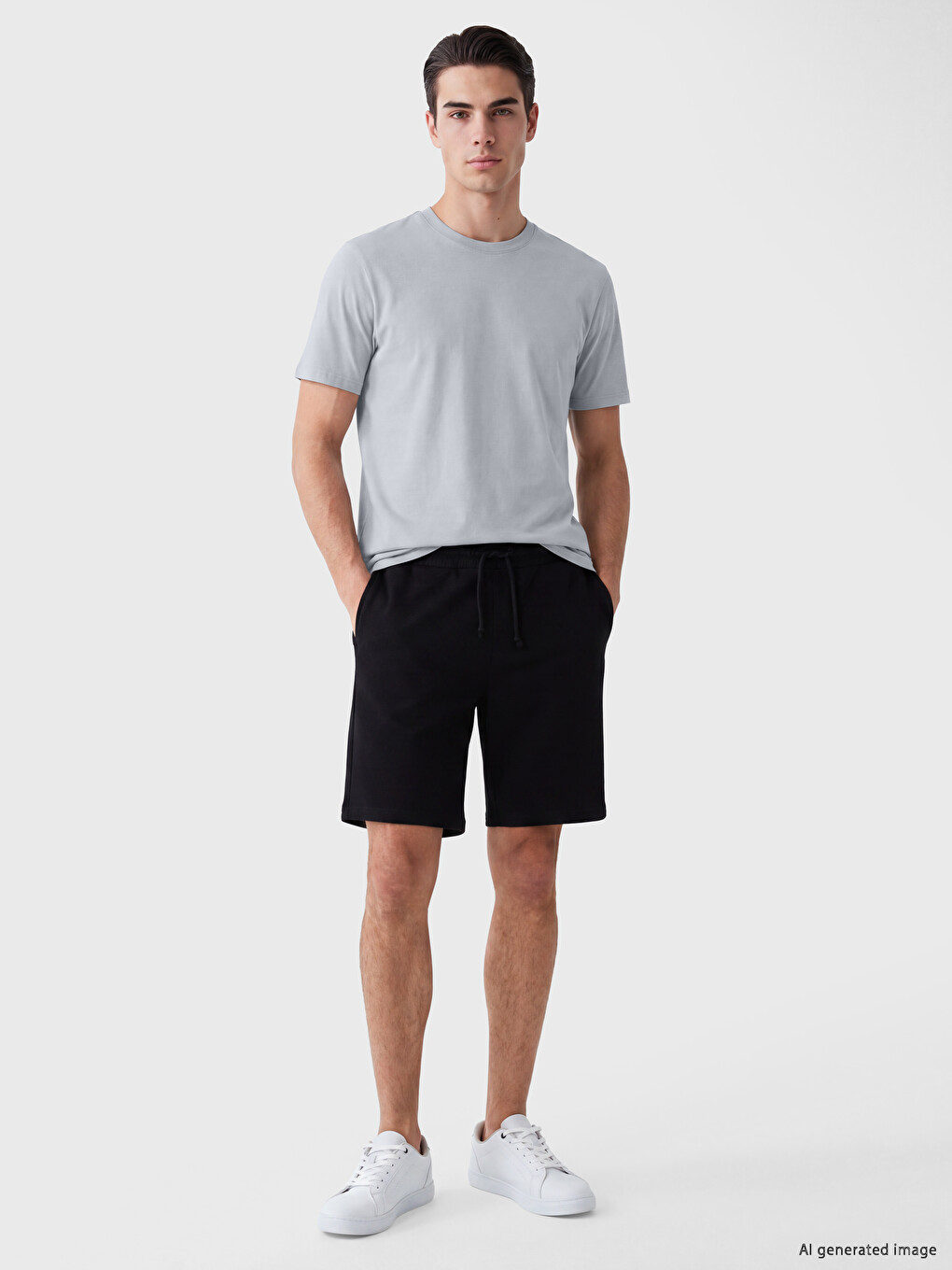 %100 Cotton Regular Fit Basic T-shirt-1