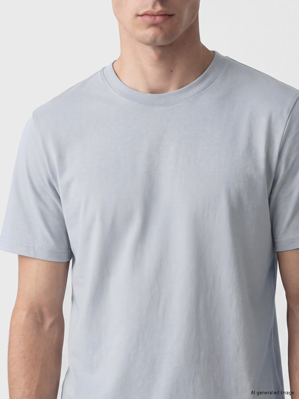 %100 Cotton Regular Fit Basic T-shirt-2