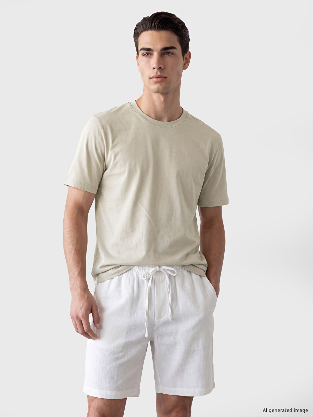%100 Cotton Regular Fit Basic T-shirt-1