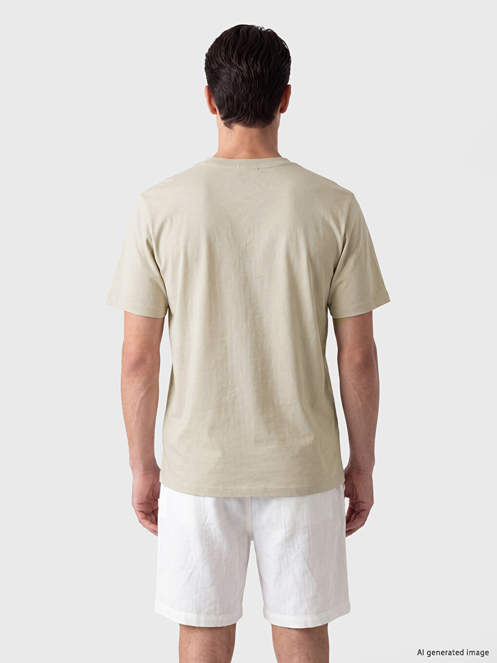 %100 Cotton Regular Fit Basic T-shirt-2