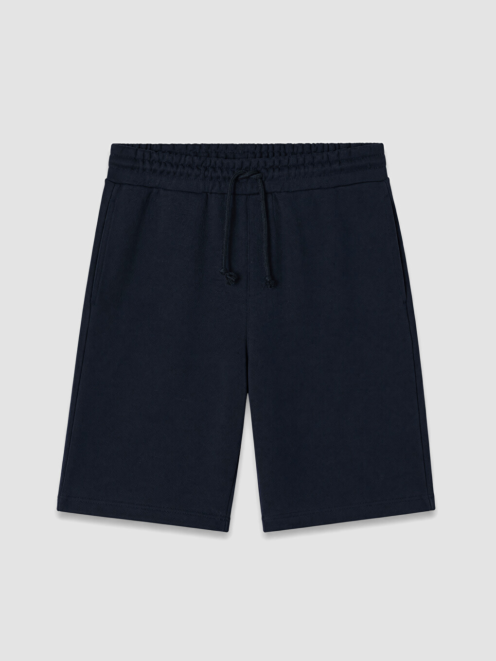 Regular Fit Pique Men's Shorts-3