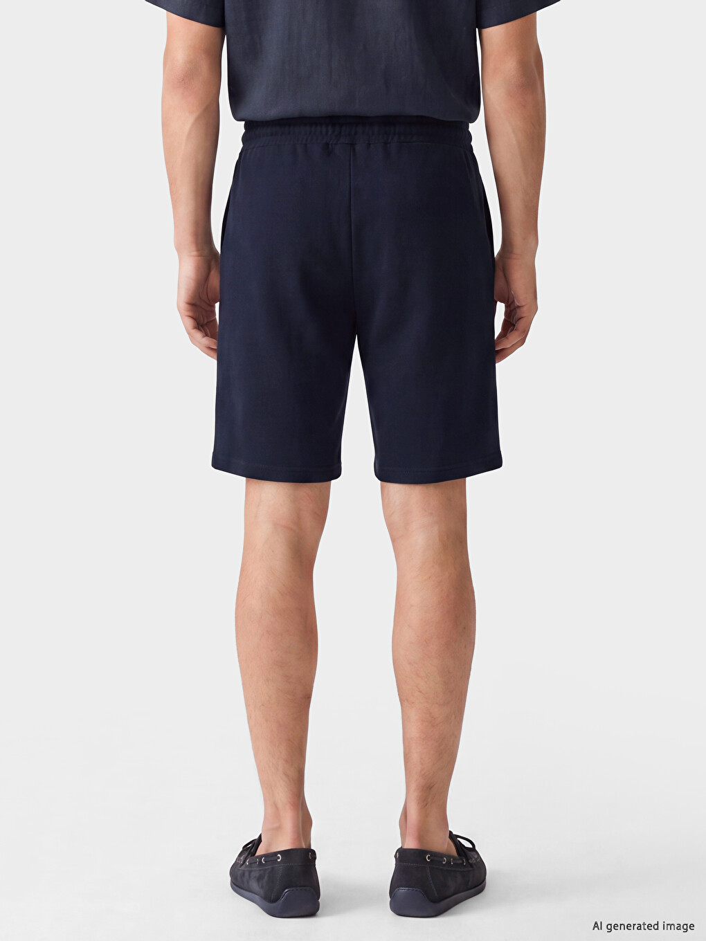 Regular Fit Pique Men's Shorts-2