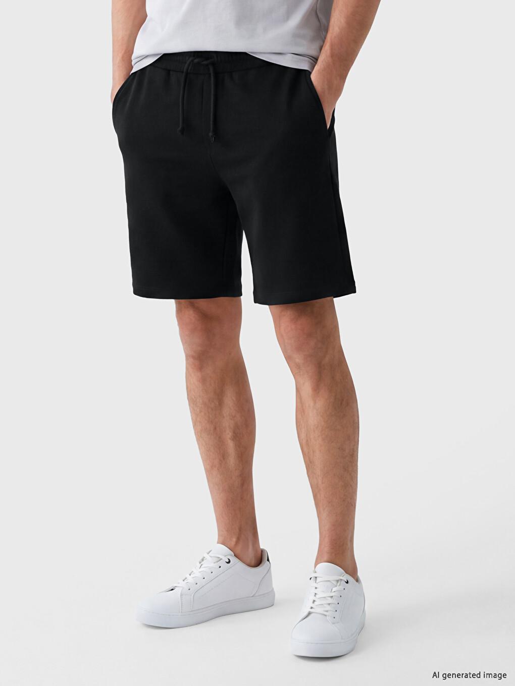 Regular Fit Men's Pique Shorts