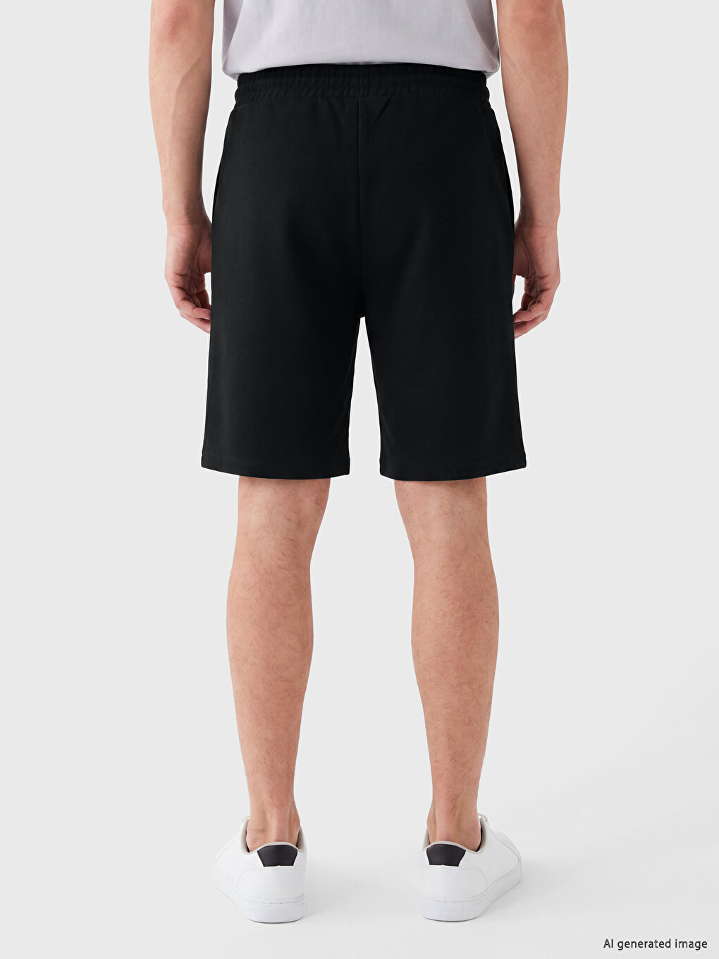 Regular Fit Men's Pique Shorts-3