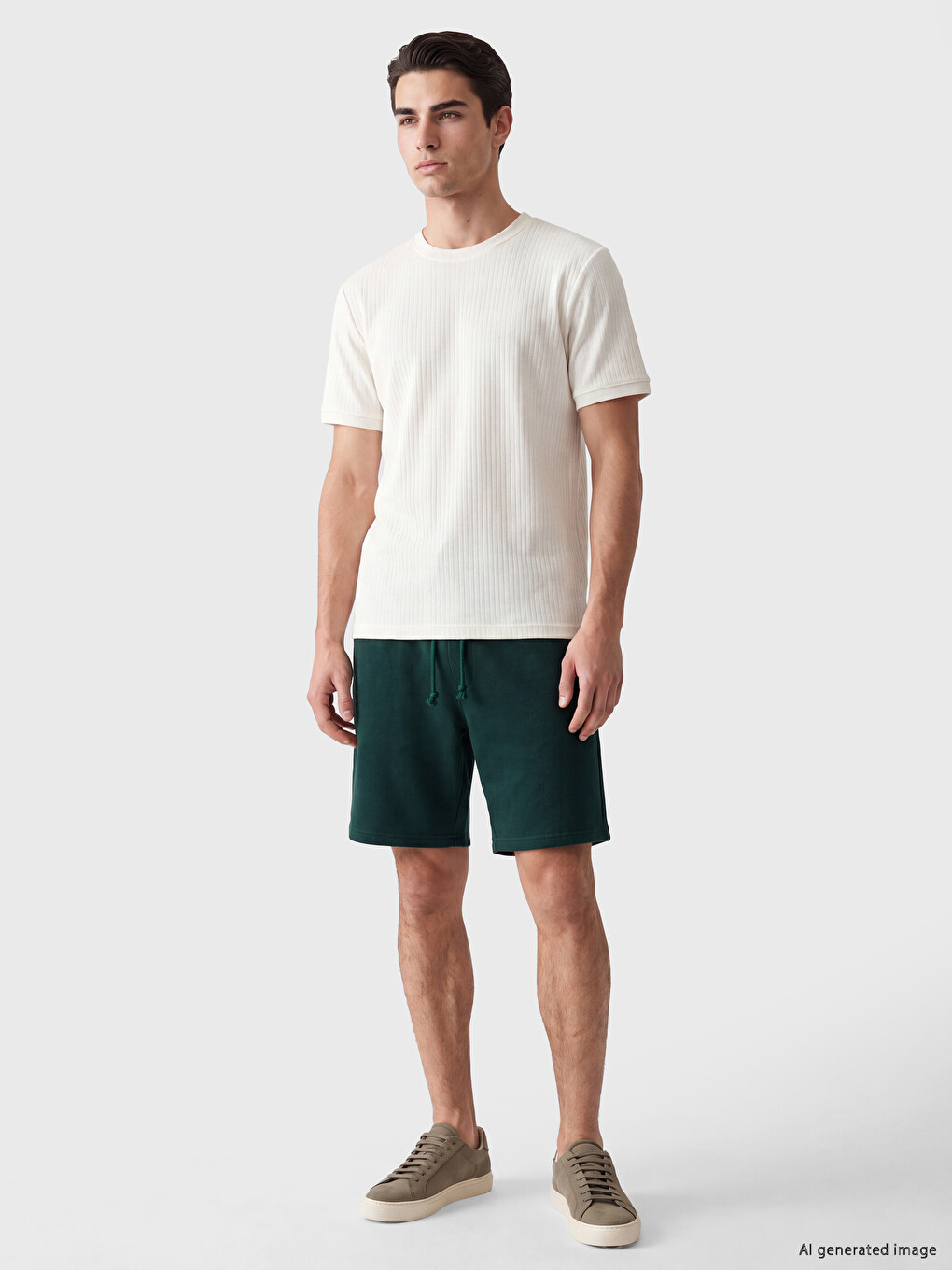 Regular Fit Pique Men's Shorts