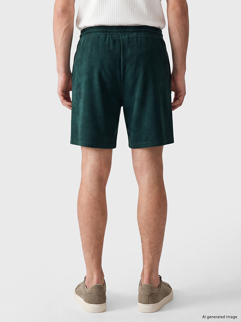 Regular Fit Pique Men's Shorts-3
