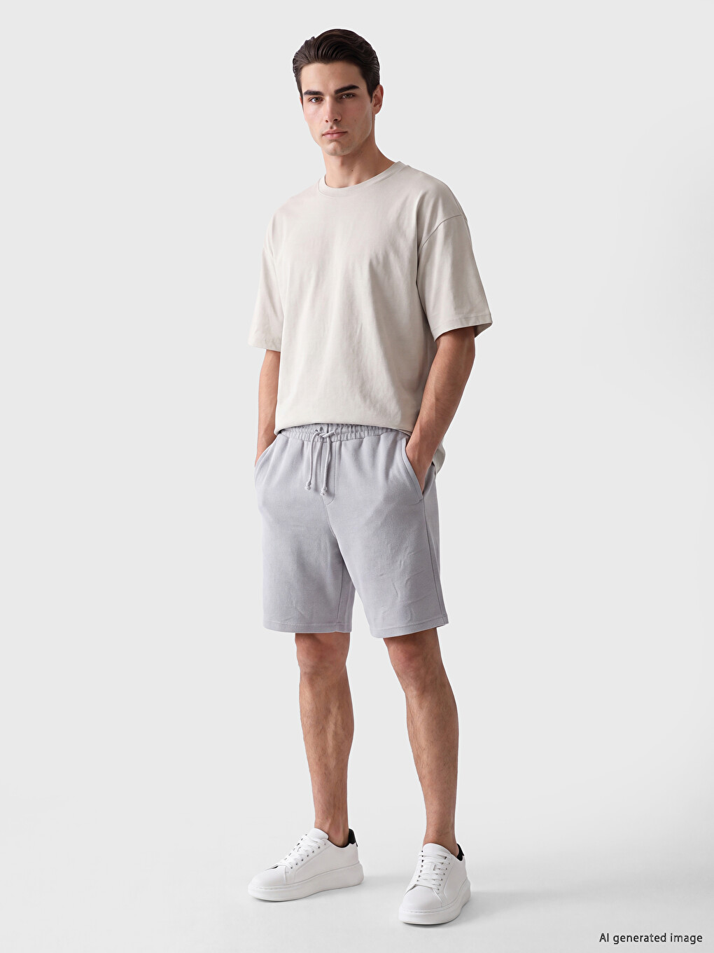 Regular Fit Pique Men's Shorts