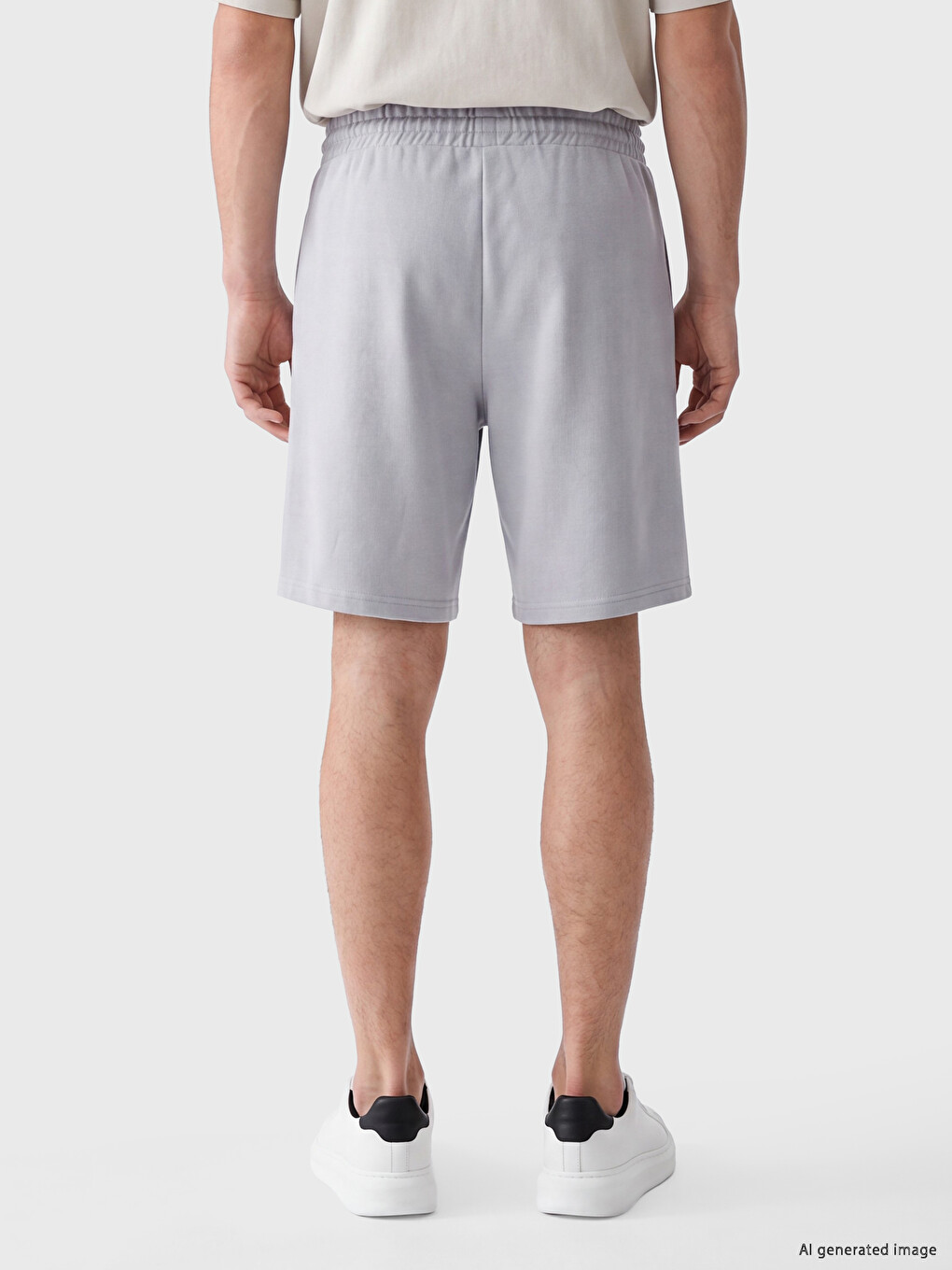 Regular Fit Pique Men's Shorts-3