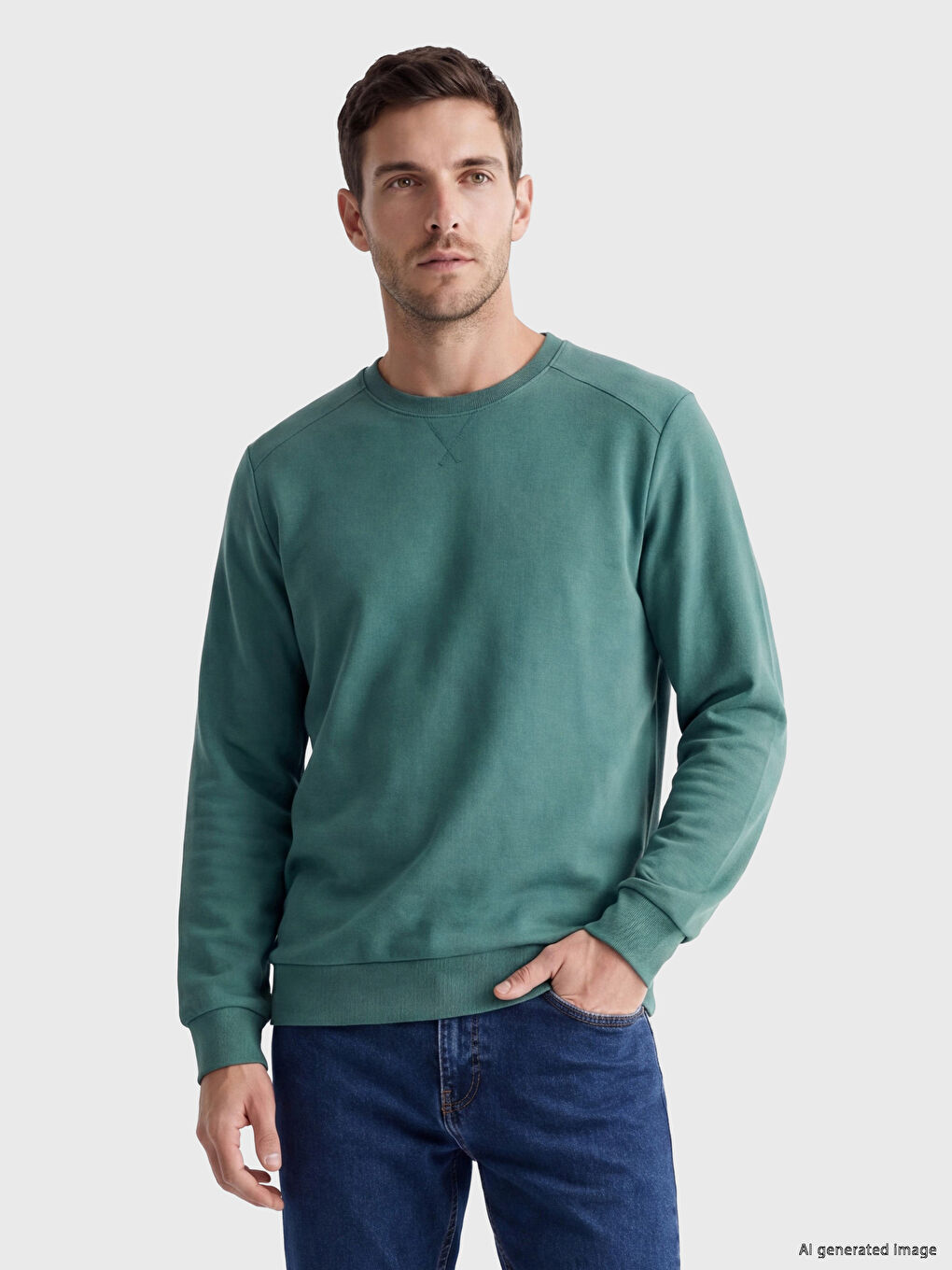 Man PETROL Sweatshirt