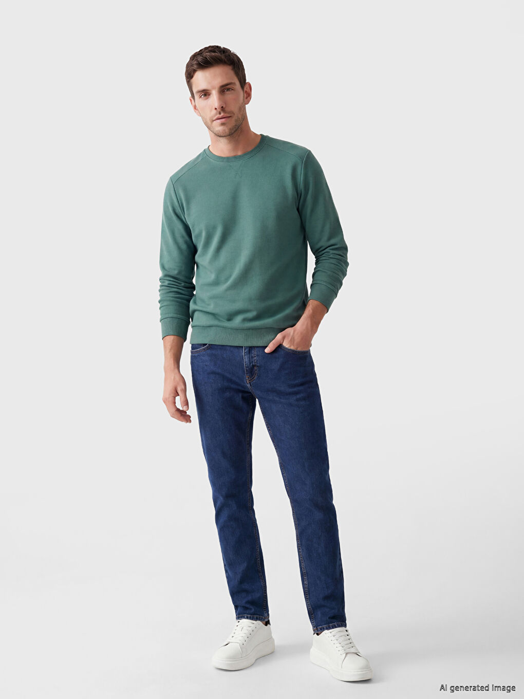 Man PETROL Sweatshirt-1