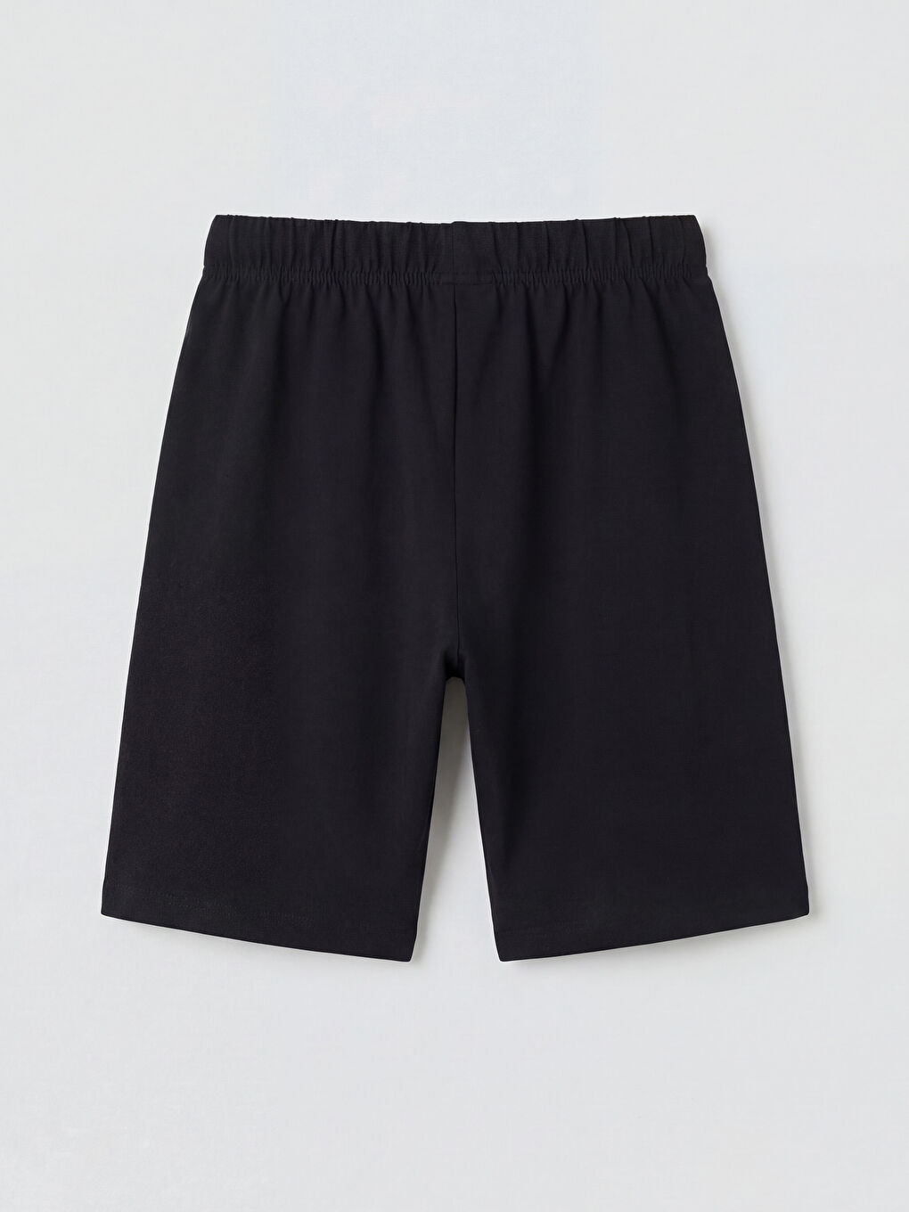 Siyah Baskılı Erkek Çocuk Şort Pijama Altı-1