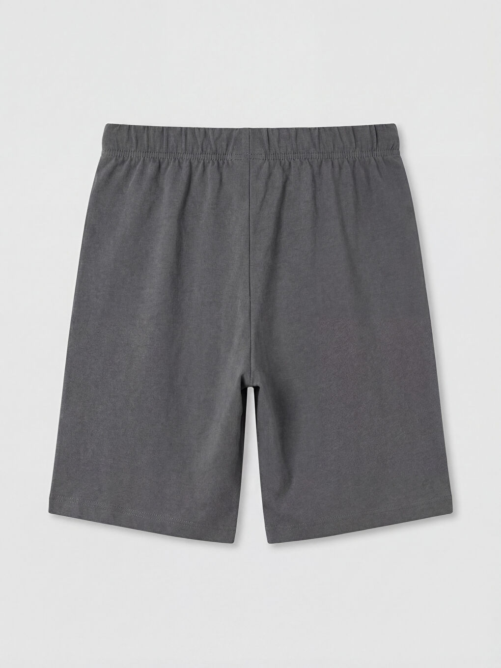 Gri Baskılı Erkek Çocuk Şort Pijama Altı-1