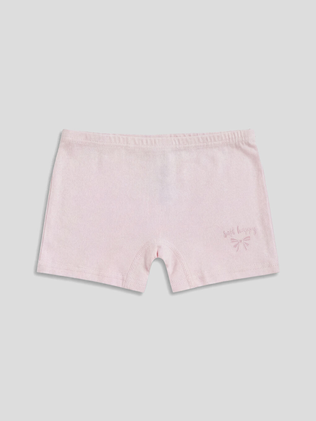 Pembe Baskılı Kız Çocuk Boxer 3'lü-3