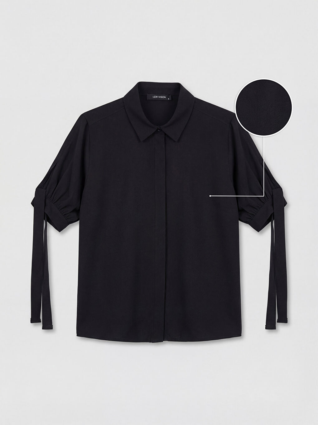 Siyah Regular Fit Kadın Gömlek