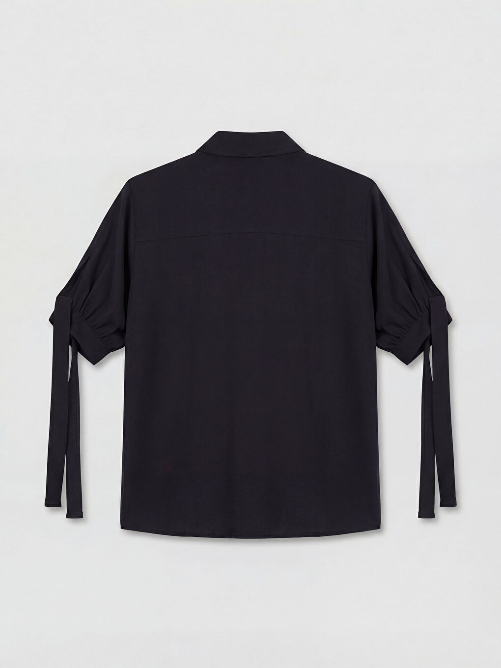 Siyah Regular Fit Kadın Gömlek-1