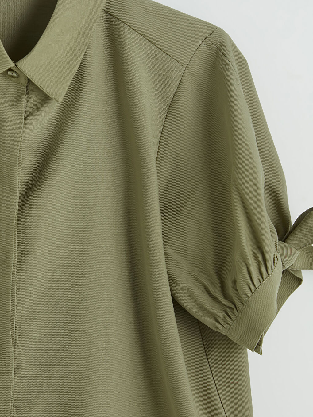 Haki Regular Fit Kadın Gömlek-2