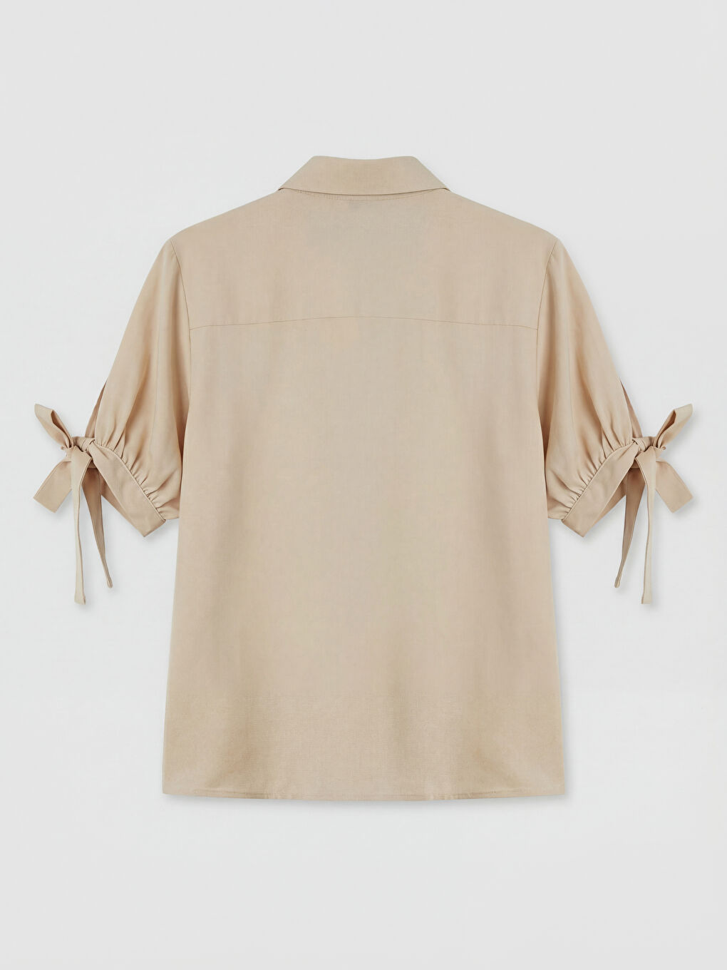 Bej Regular Fit Kadın Gömlek-1