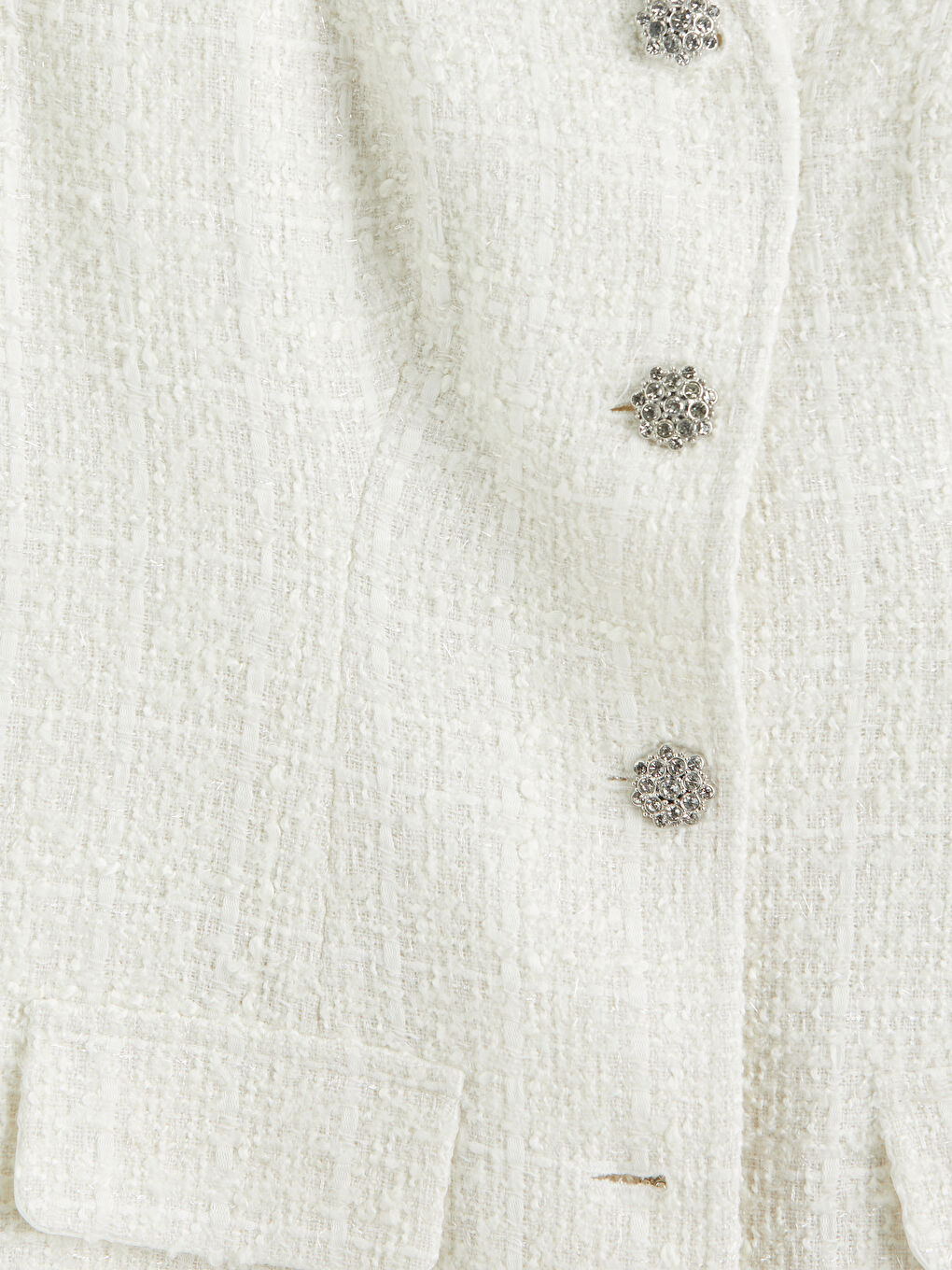 Beyaz Kare Yaka Tüvit Mini Elbise-2