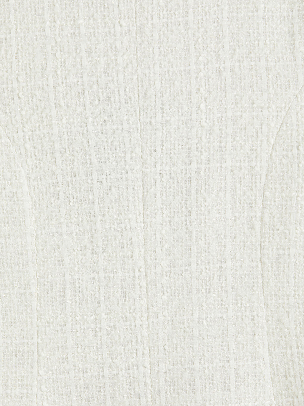 Beyaz Kare Yaka Tüvit Mini Elbise-4