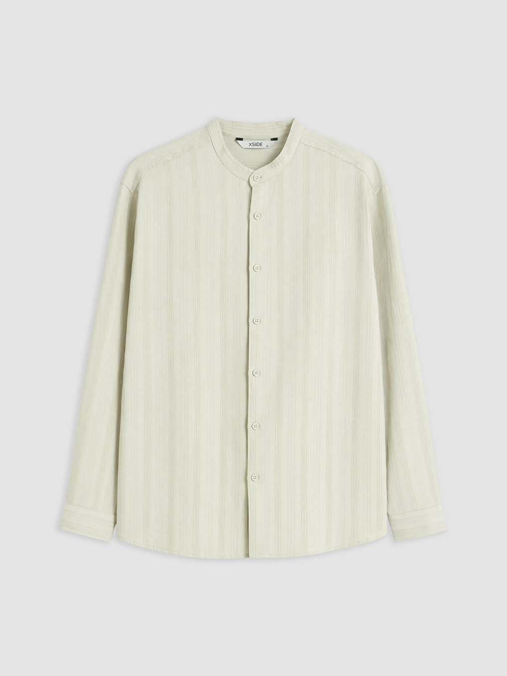 Bej Loose Fit Gabardin Erkek Gömlek
