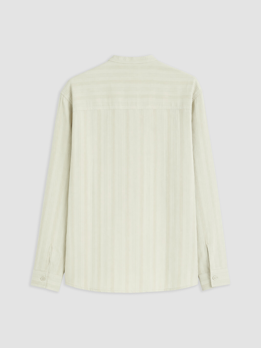 Bej Loose Fit Gabardin Erkek Gömlek-1