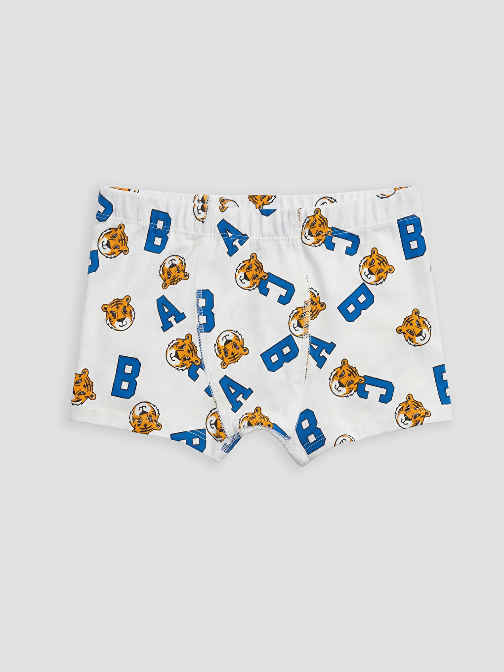 Beyaz Desenli Erkek Çocuk Boxer 3'lü-3