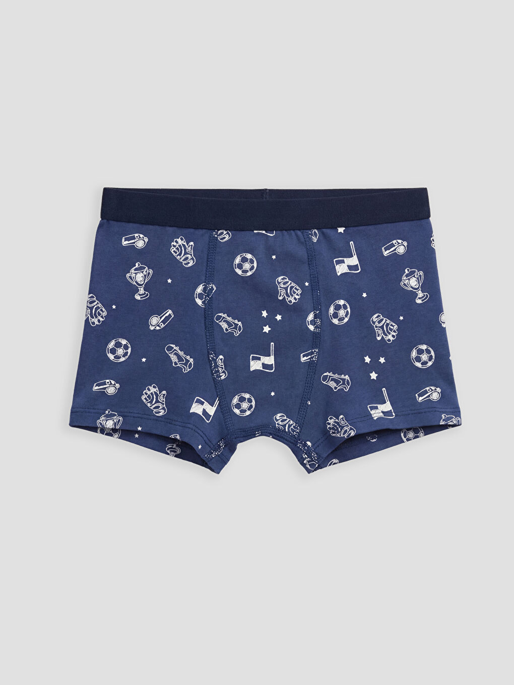 Lacivert Desenli Erkek Çocuk Boxer 3'lü-2