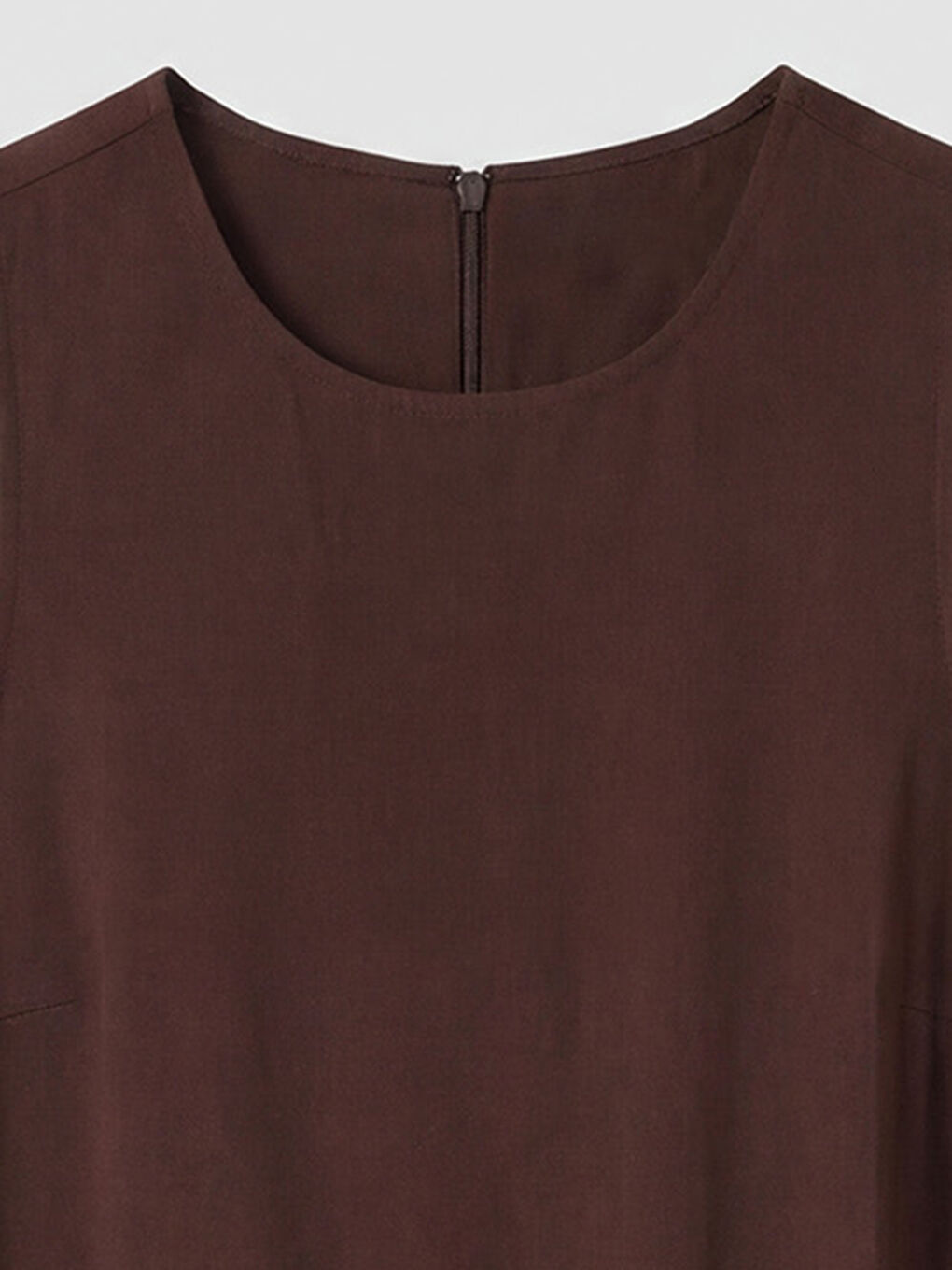 Kahverengi Bisiklet Yaka Kemerli Elbise-2